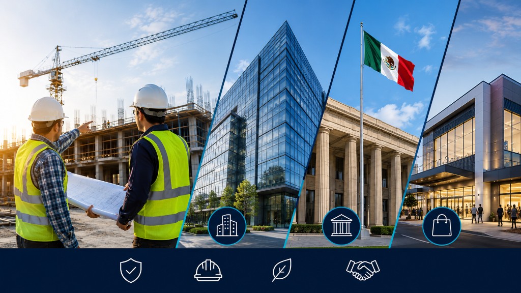 Soluciones integrales de construcción: obra, iniciativa privada, gobierno y retail.